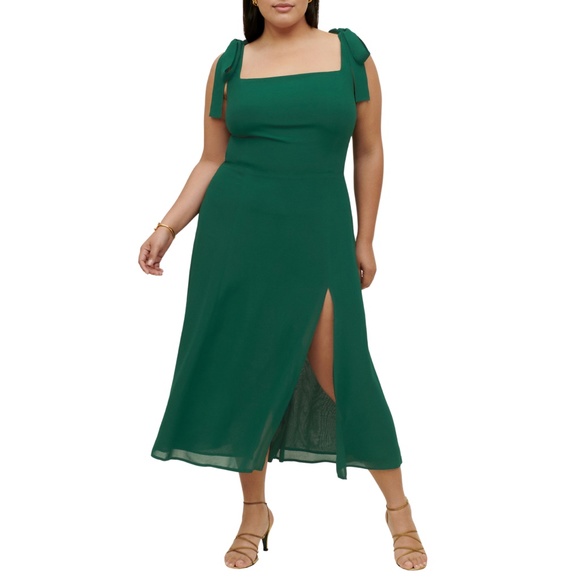 NEW Reformation Twilight Dress Emerald 20 Plus Size - Picture 14 of 17